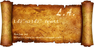 László Anett névjegykártya